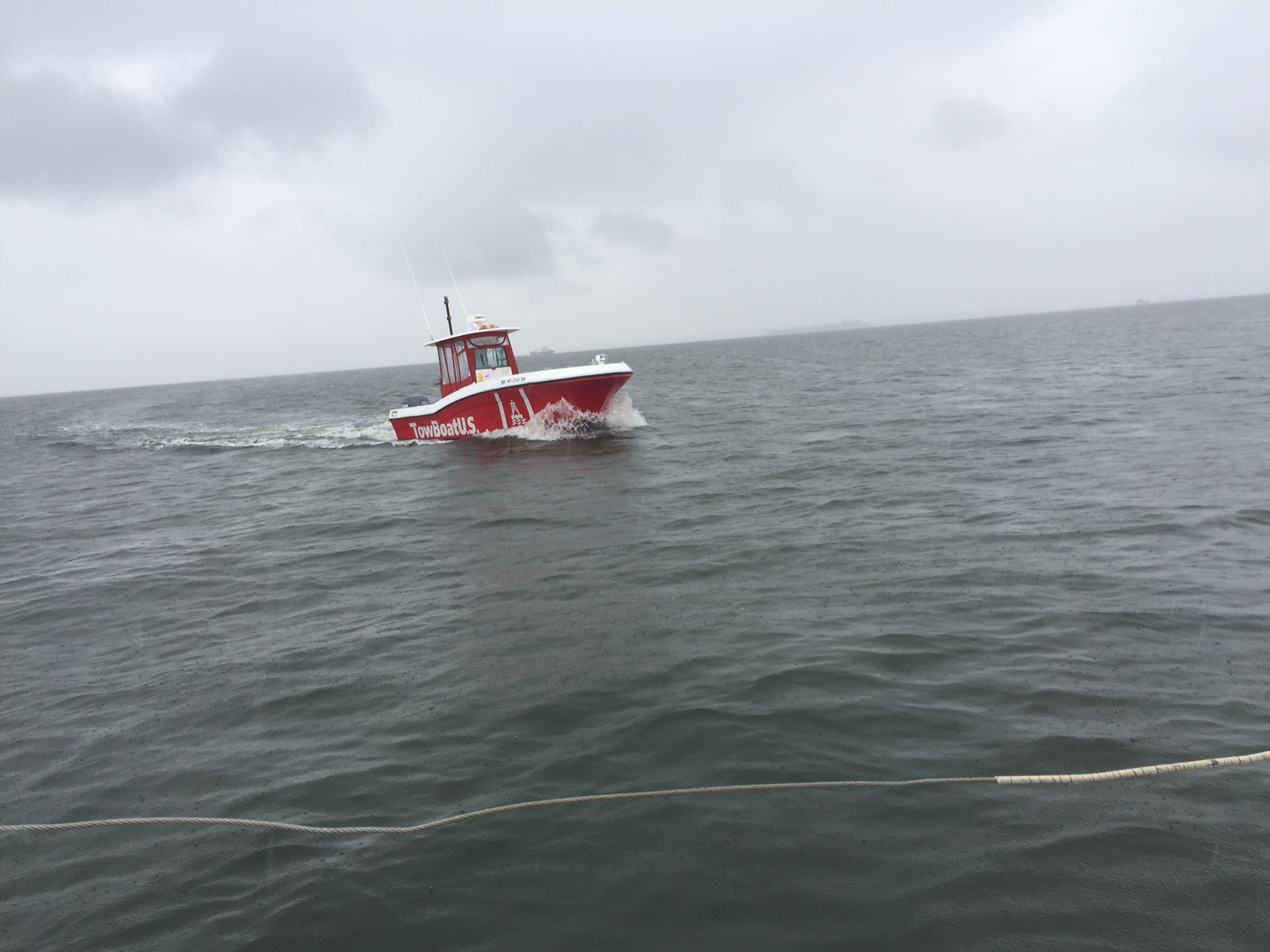 Hove To and Towed Away